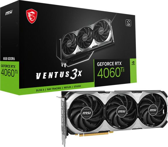 MSI GeForce RTX 4060 Ti VENTUS 3X 8GB OC